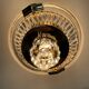 Vintage Bakalowits & Söhne ceiling light in brass and crystal