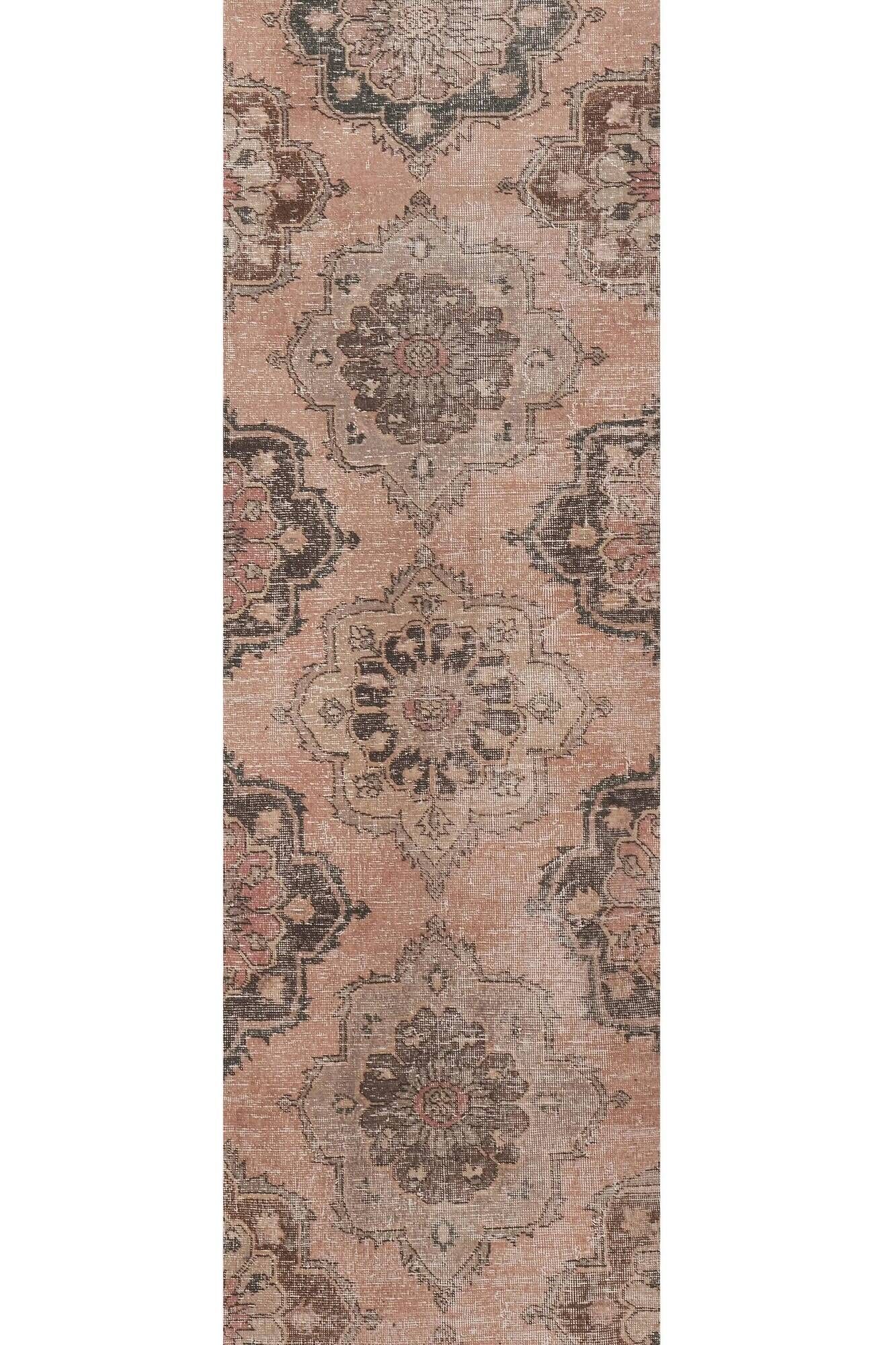 Vintage Turkish hallway rug 80x726 cm