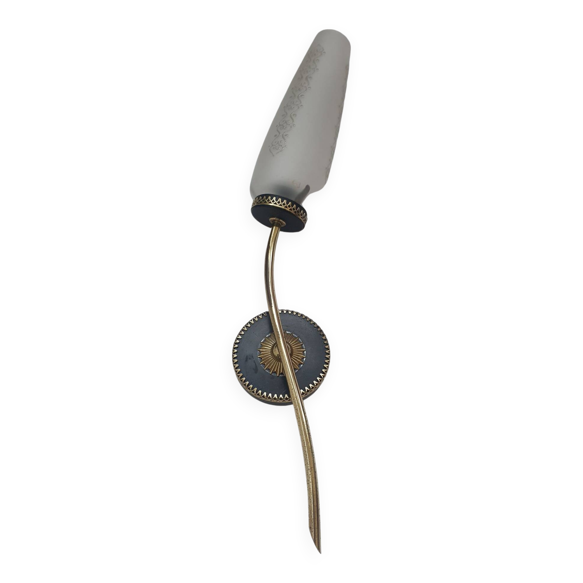 Art Deco black and gold wall light