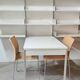 Wall shelf with desk by Dieter Rams for Vitsoe