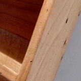Letter holders made of raw wood