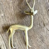 Antelope in gilded brass