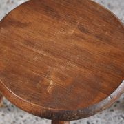 Tabouret tripode vintage, France, milieu du 20ème siècle