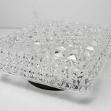 60's square glass floral-shaped ceiling