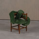Chaises à bobines vintage, réimaginées par Corina Olaru, Hollande années 1930, ensemble de 2