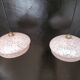 Paire de suspensions en opaline