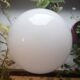 Ceiling lamp old opaline globe white base metal art deco 1930 ø 15 cm 1