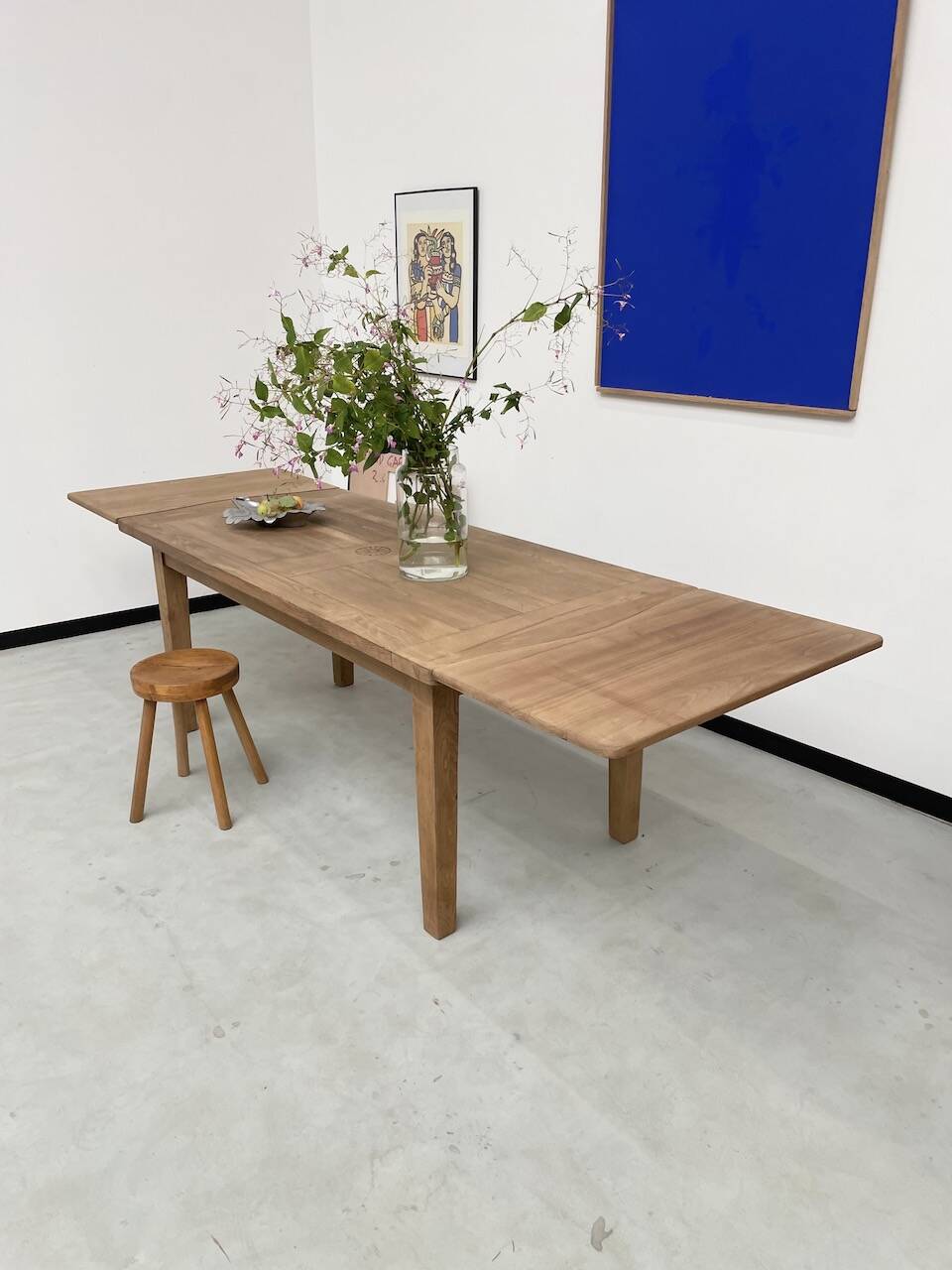 Oak farmhouse table 270 cm with extensions