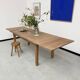 Table de ferme chêne 270 cm avec allonges