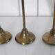 Scandinavian vintage brass candlesticks 1970