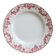 Dessert plate ironstone Sarreguemines U&C model Vichy red