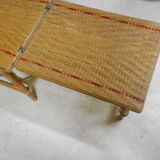 Wicker and rattan lounger