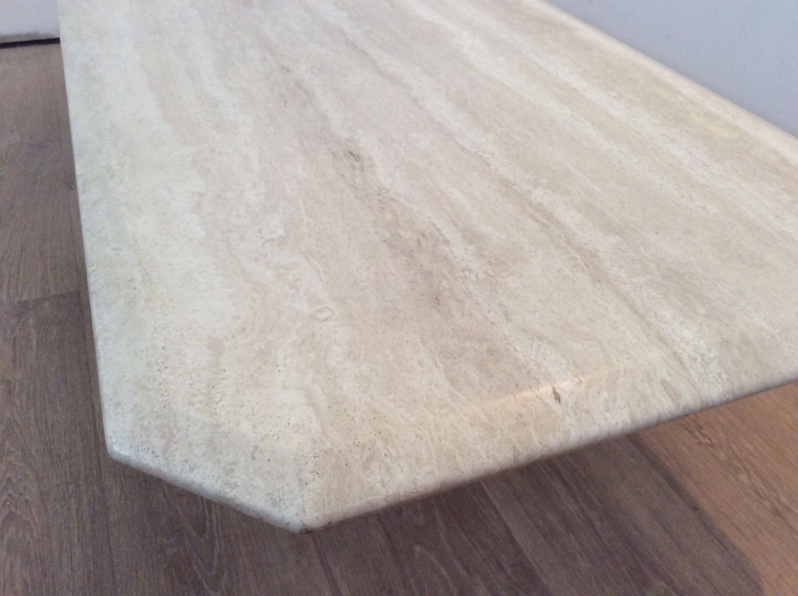 Vintage 70s travertine table