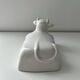 Cloche à beurre en porcelaine