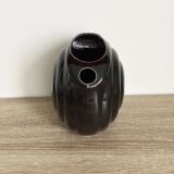 Vintage black ceramic pitcher art deco style