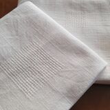 Set of old white towels