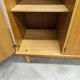 Scandinavian 3-door wardrobe in blond teak