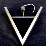 Art deco pressed glass sconce