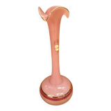 Old Pink Opaline Soliflore Vase + Vintage Gold & Camé Decor