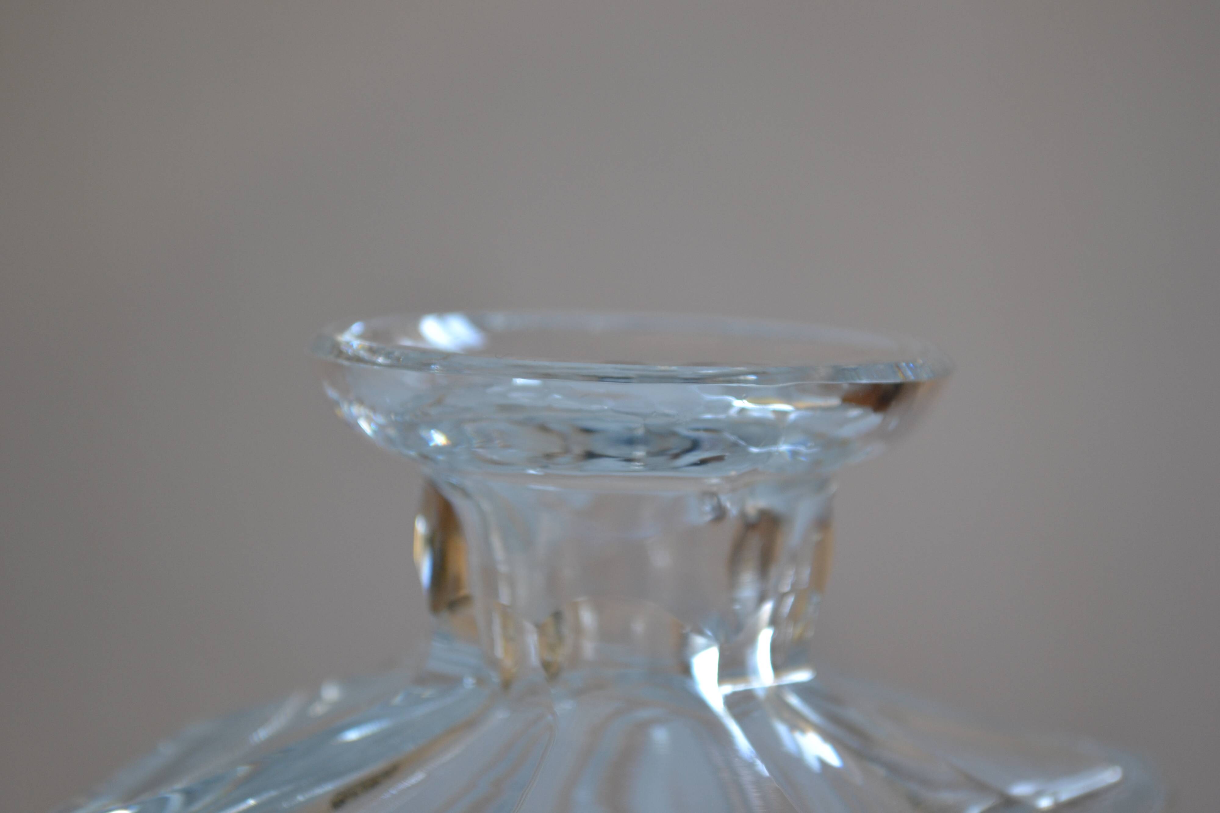 Cut crystal whisky decanter