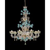 Lustre en verre de Murano début du 21ème siècle