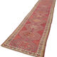 Hand-knotted rustic turkish red runner carpet 91 cm x 442 cm