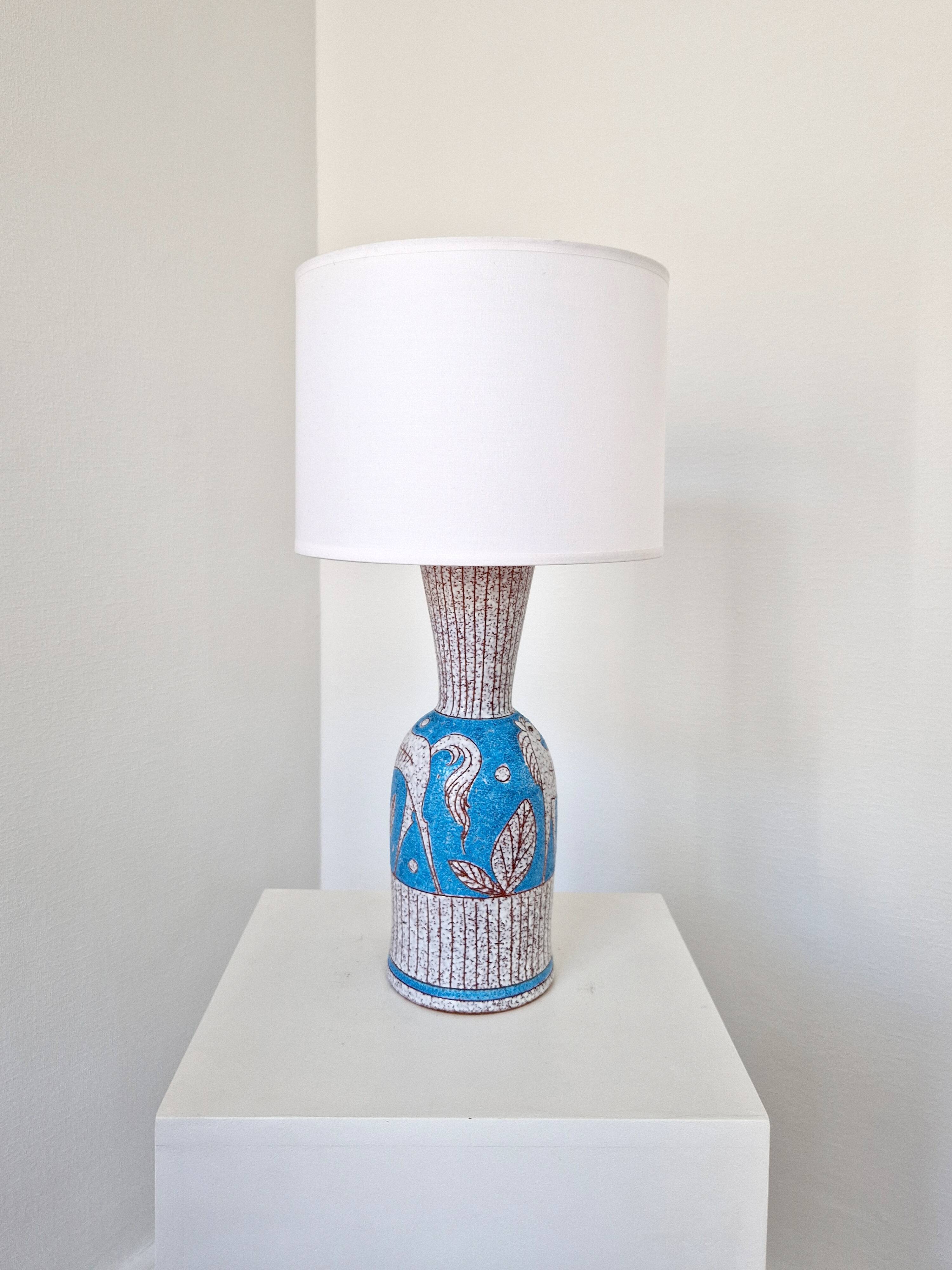 Ceramic lamp Fratelli Fanciullacci 1960