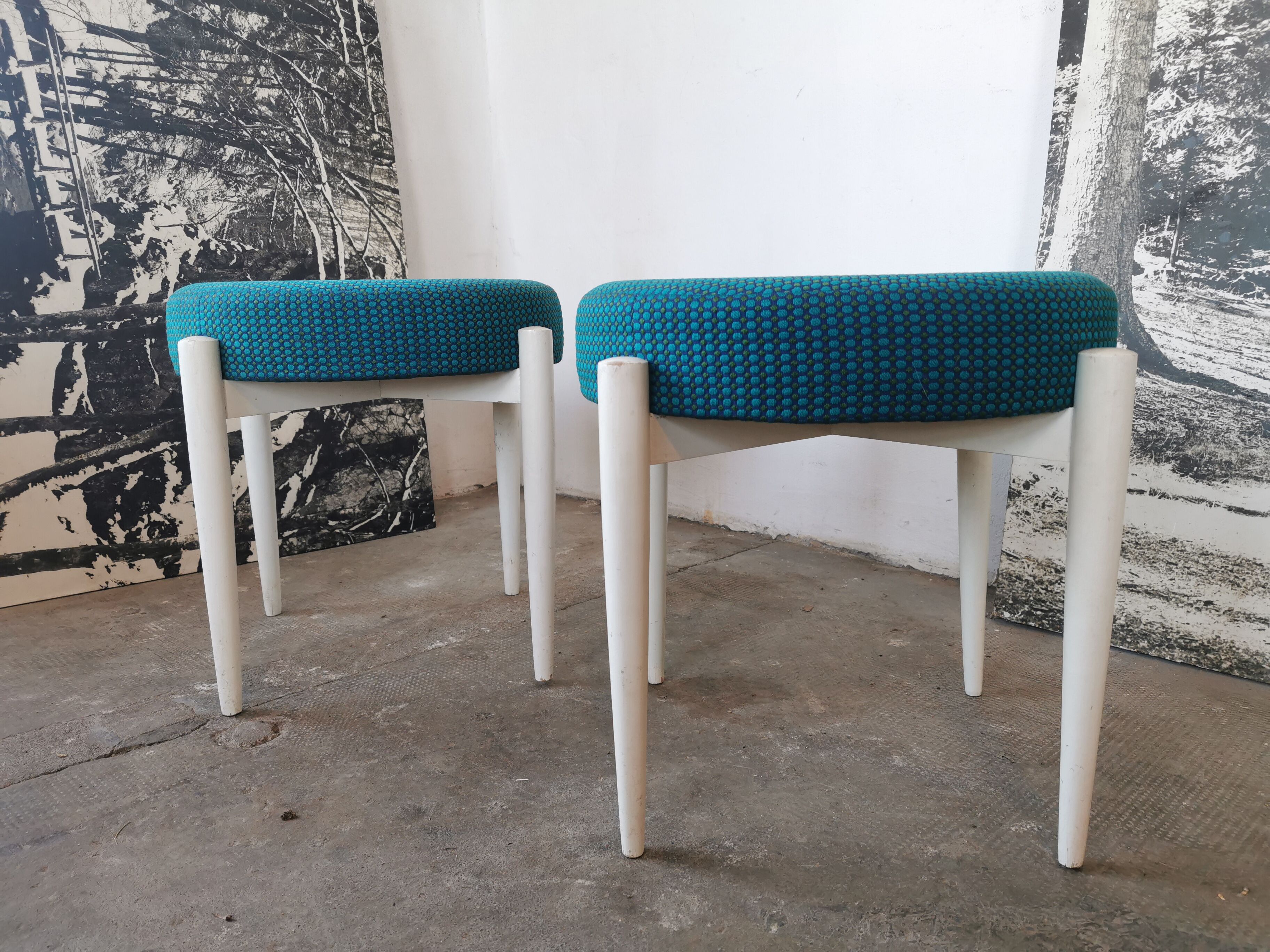 Pair of Scandinavian stools 1960 /70
