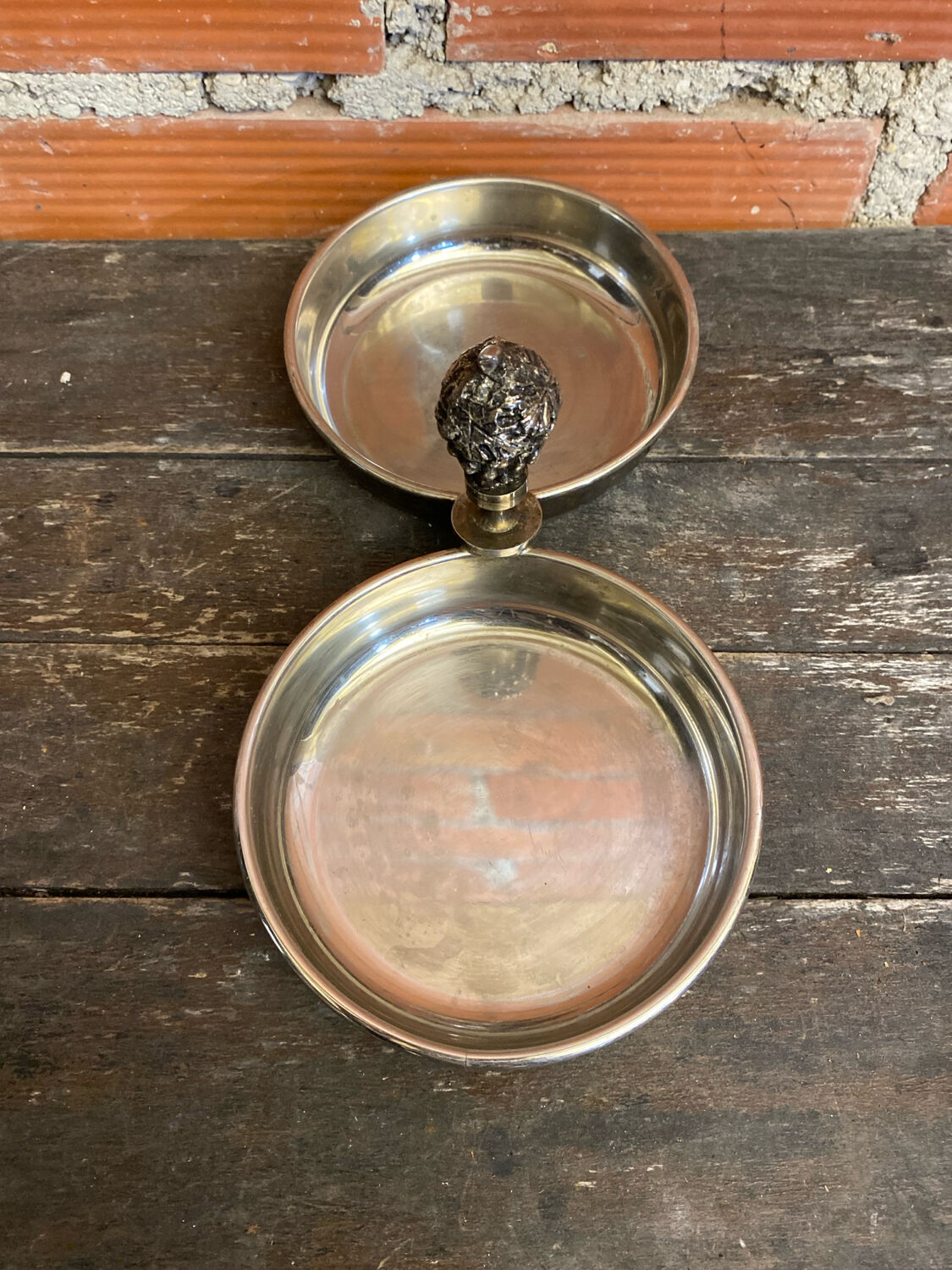 Vintage Double Silver-Plated Serving Dish Former Beggar