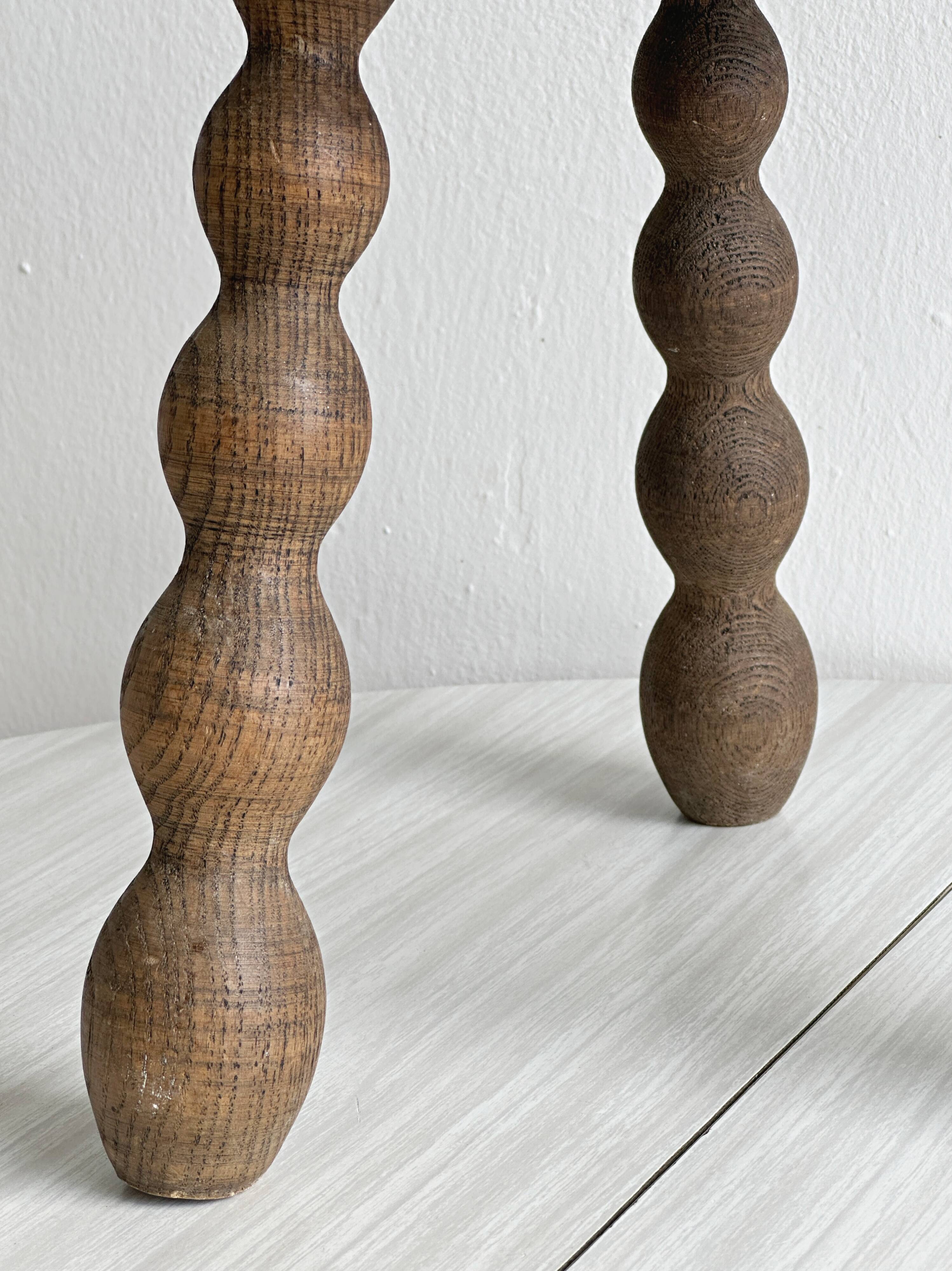 Antique wooden tripod stool