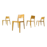 Vintage Danish dining chairs, 1980s, set of 4