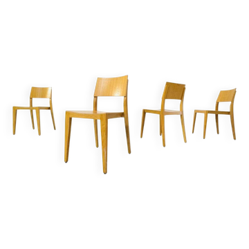 Vintage Danish dining chairs, 1980s, set of 4