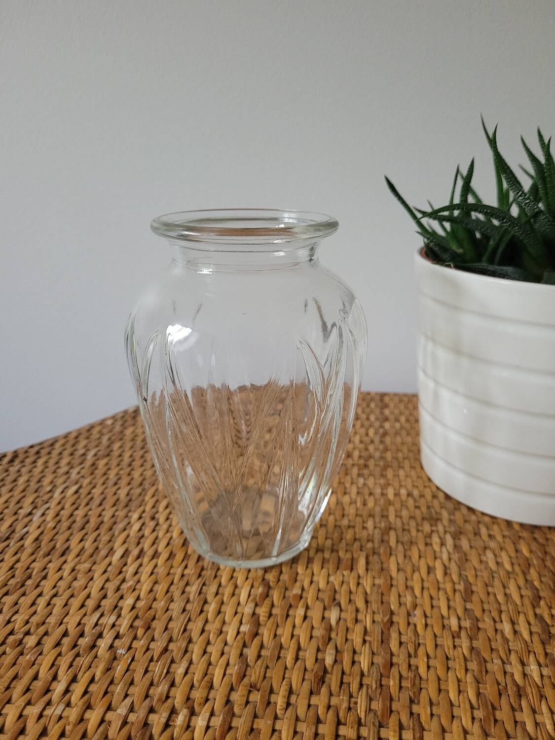 Grand vase à bulbe drapé