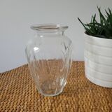 Large draped bulb vase