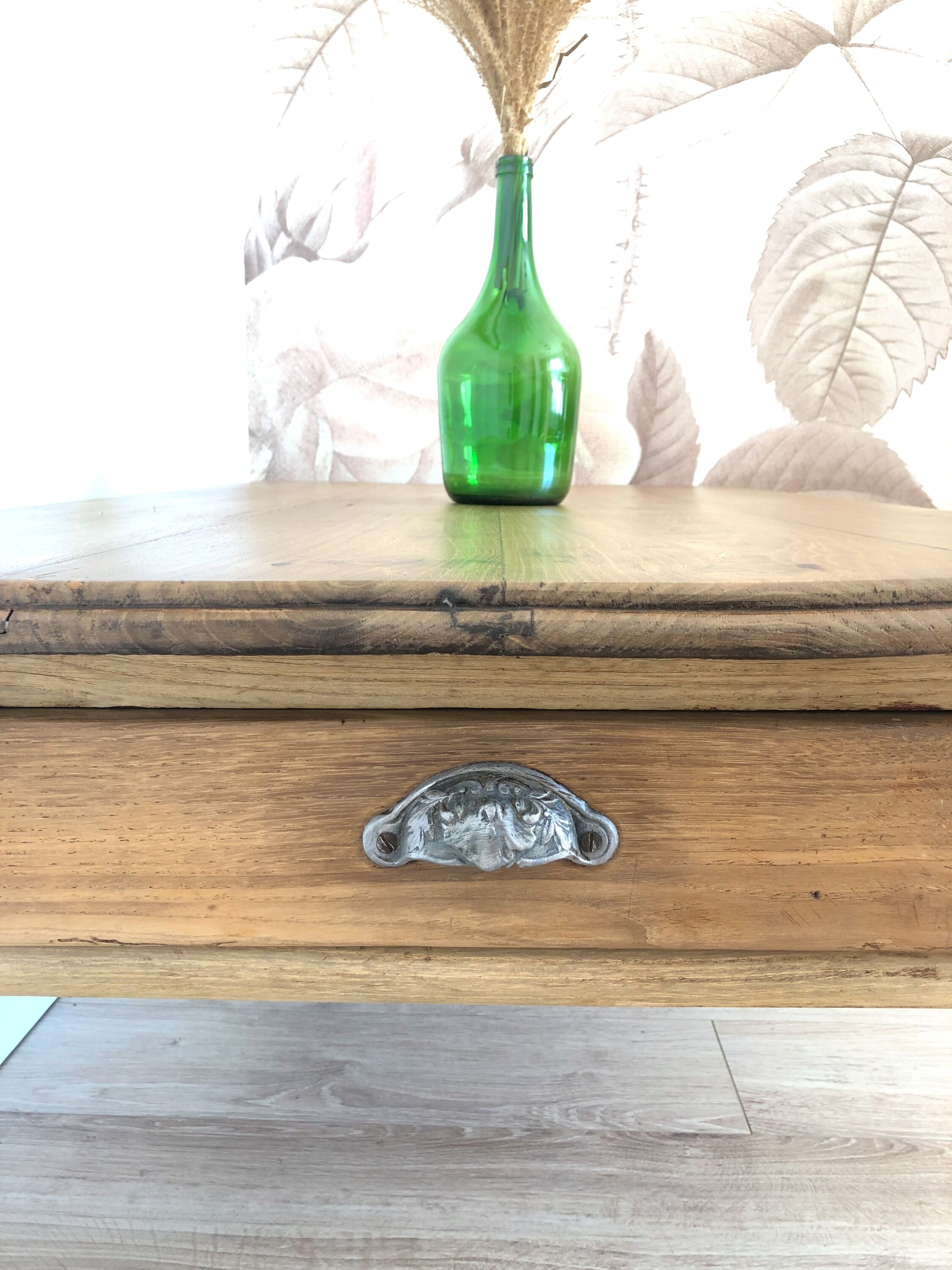 Farmhouse table, living room, solid oak