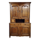 Two-body buffet from the Louis XV period in solid walnut, 18th century.