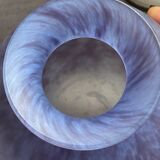 Signed glass paste vase