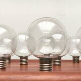 Vintage German Space Age replacement or spare glass piece for lamp by Motoko Ishii for Staff, 1970s.