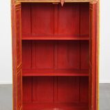 Antique painted folk art cabinet