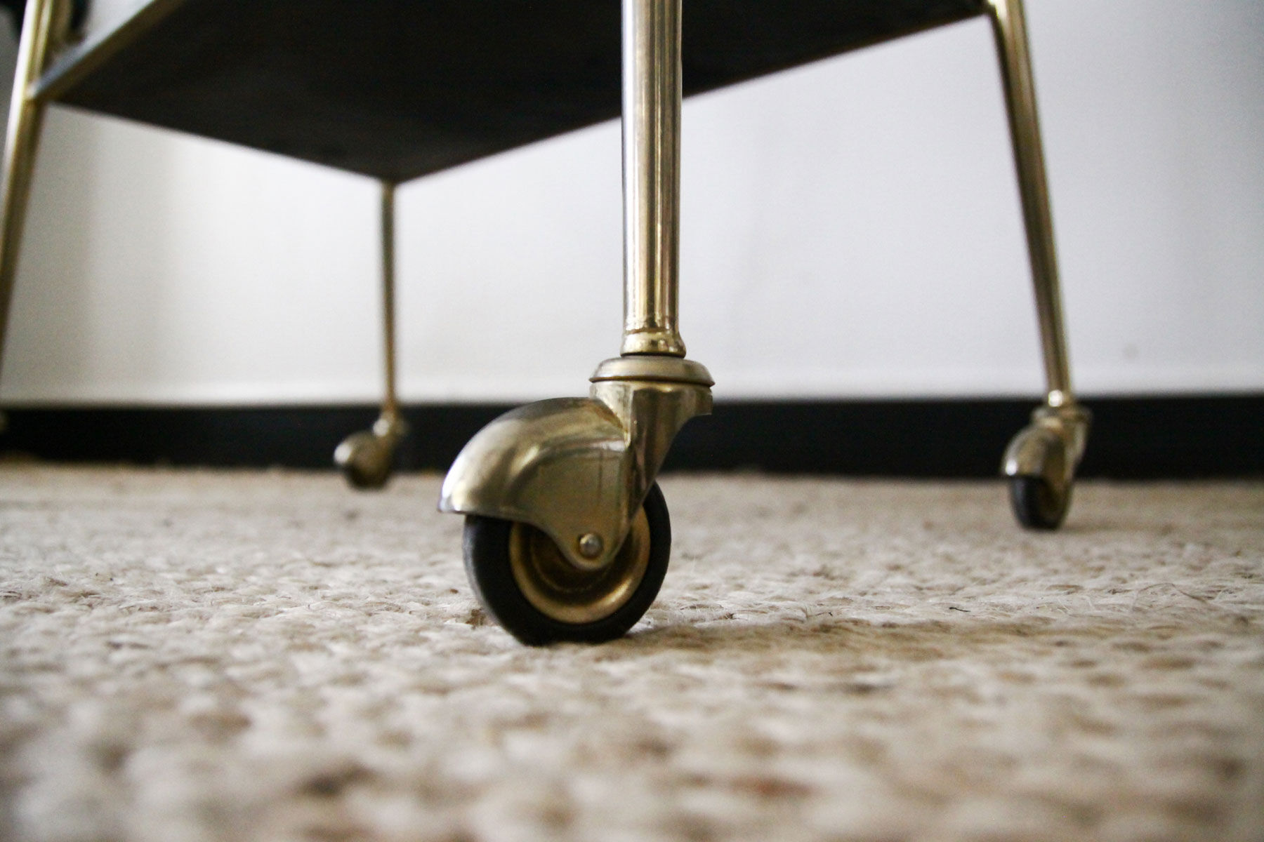 Vintage black and gold service