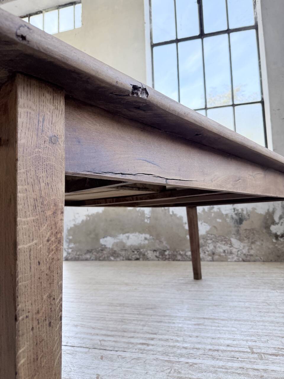 Oak farmhouse table 1950 212cm