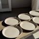 Lunéville table service Art Workshop 8 plates and 2 serving dishes