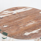 Set of vintage wooden and woven rope armchairs with a matching table. Spain, 1960s.