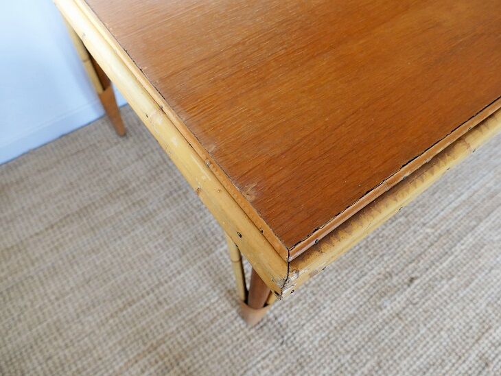 Rattan extension table