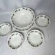 GIEN, strawberry draining bowl and earthenware dishes, 20th century