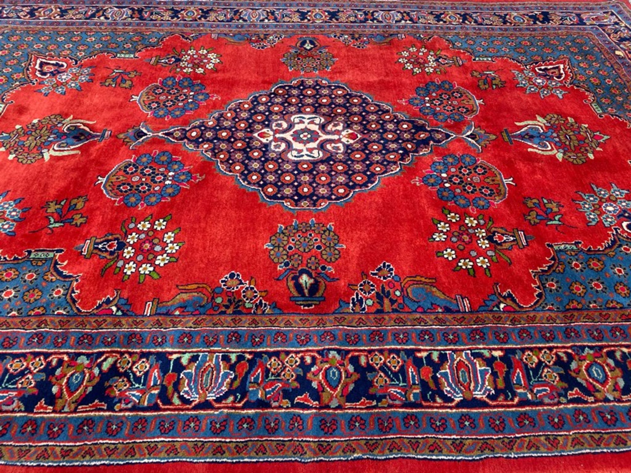 Vintage Persian mahal carpet 238x354