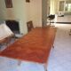 Table in solid cherry wood in Louis XV style.