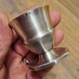 Solid silver egg cup with Lion hallmark.