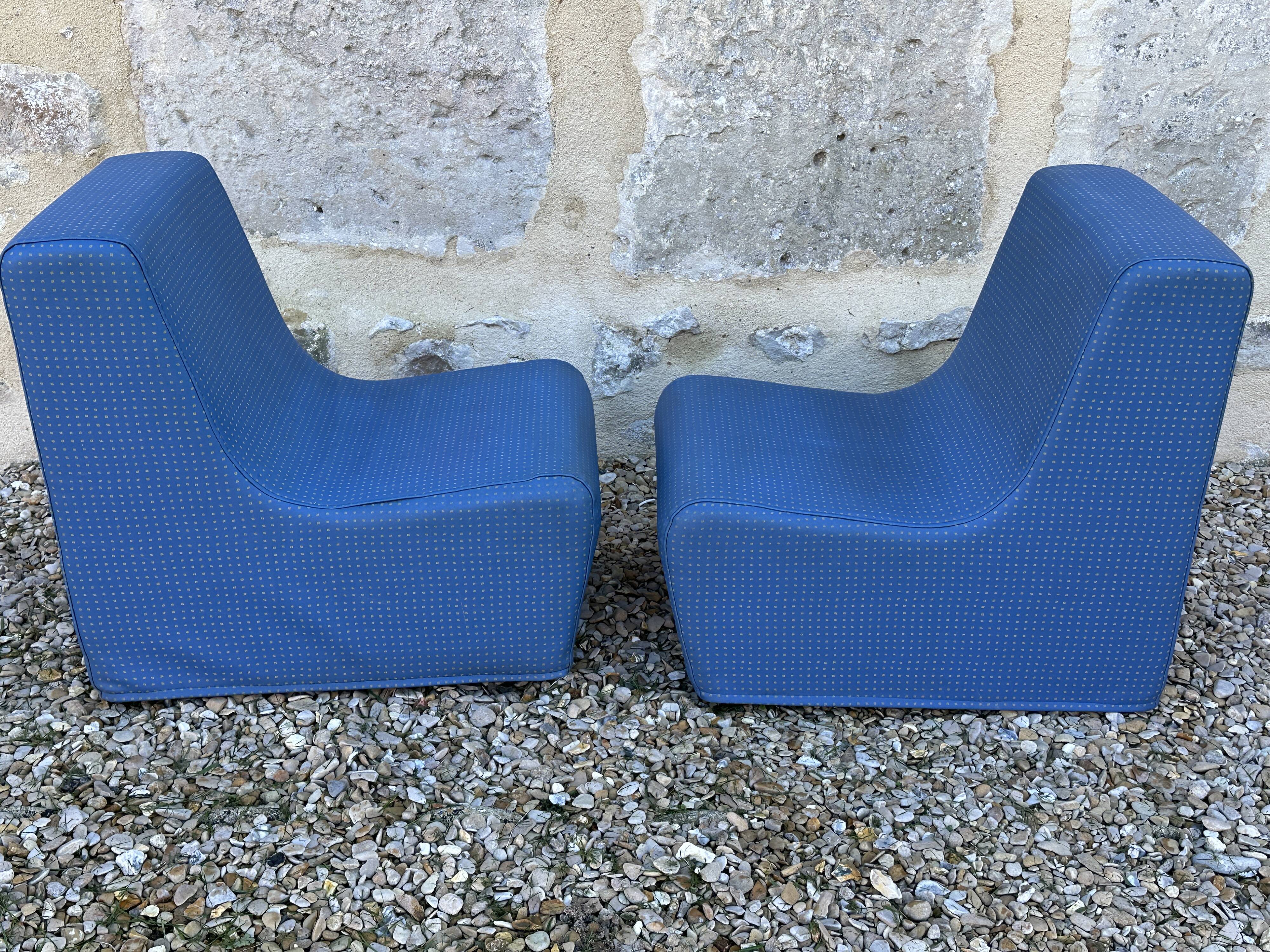 Pair of vintage children's armchairs from the 70s and 80s