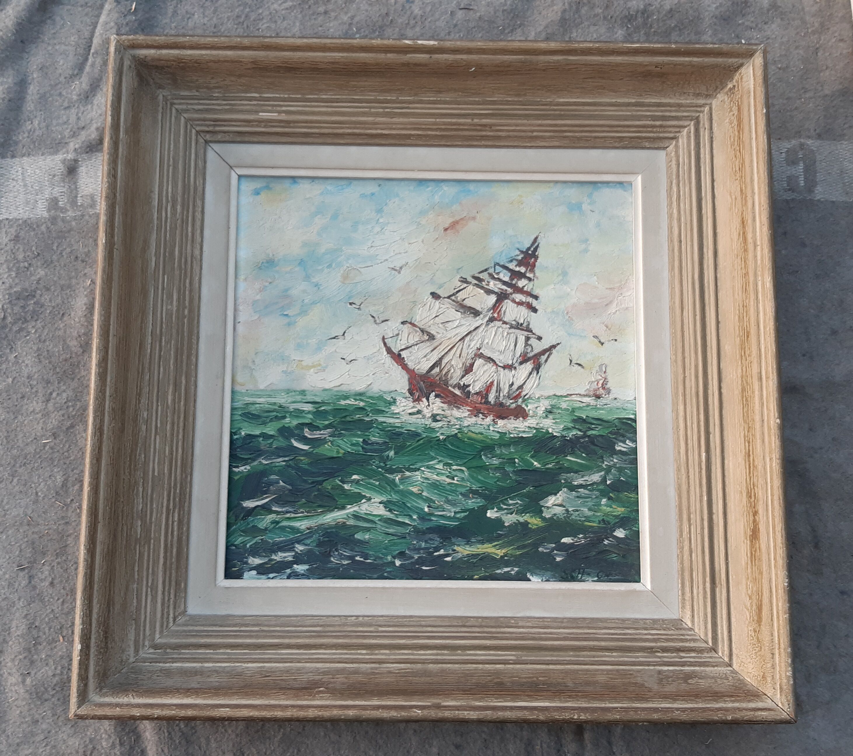 Old navy painting